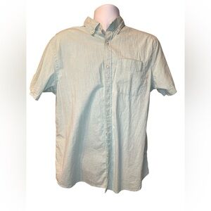 Old Navy Men's Casual Light Blue Button-Down Shirt